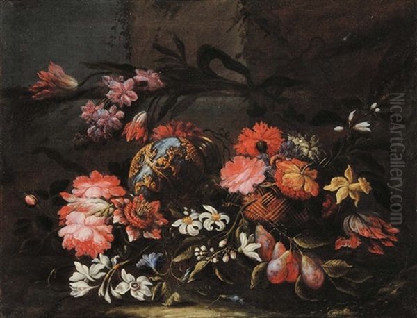 Natura Morta Con Fiori E Frutta - view 1