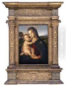 The Madonna And Child Before A Landscape - The Morgan Madonna