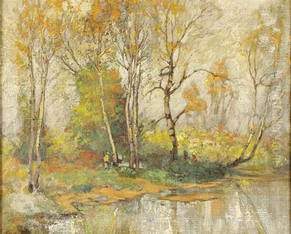 Early Spring Landscape With Figures - view 1