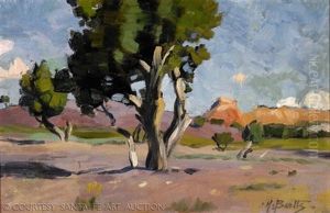 Untitled (landscape With Trees) by Harold Harrington Betts