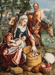 The Flight To Egypt by Joachim Beuckelaer