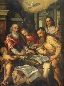 Die Vier Evangelisten by Joachim Beuckelaer
