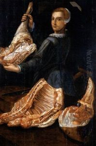 At The Butcher (+ Fishmonger; 2 Works) by Joachim Beuckelaer