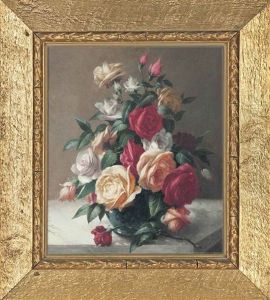 Still Life With Roses by Frans De Beul