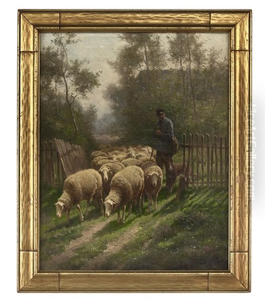 Shepherd Returning With His Flock - view 1