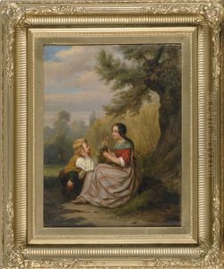 A Boy And Girl On A Country Path A Boy And Girl On A Country Path