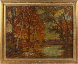 Landscape by Alphonse van Beurden Sr.