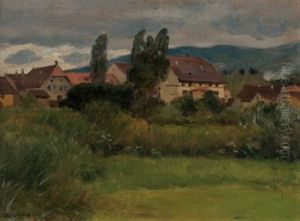 Dorfansicht by Emil Beurmann