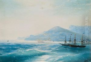 Ships Near The Coast by Ivan Konstantinovich Aivazovsky