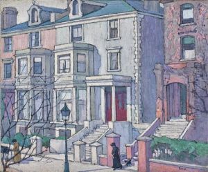 Houses In Sunlight by Robert Polhill Bevan