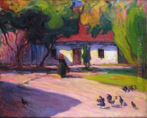 The Courtyard by Robert Polhill Bevan