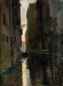 Kanalmotiv Fran Venedig Kanalmotiv Fran Venedig