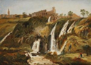 Vue Des Cascatelles De Tivoli by Giovanni Carlo Bevilacqua