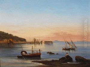 Vista Del Porto Di Castellamare by Giovanni Carlo Bevilacqua