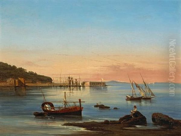 A View Of The Port Of Castellamare - view 1