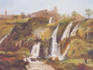 The Falls At Tivoli by Giovanni Carlo Bevilacqua