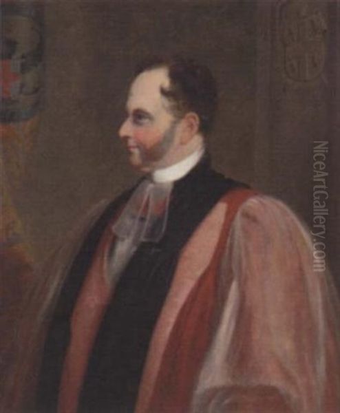 Portrait Of The Hon. And Right Reverend Henry Montague Villiers, Bishop Of Durham, In Clerics Robes - view 1