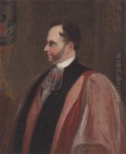 Portrait Of The Hon. And Right Reverend Henry Montague Villiers, Bishop Of Durham, In Clerics Robes by John Bewick
