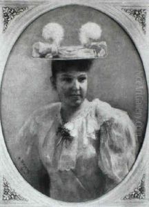 Portrat Einer Jungen Dame by Adolf Beyer