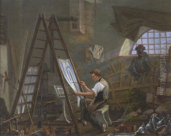 Im Atelier Des Theatherdekorationsmaler - view 1