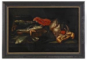 Stilleben Med Fiskar by Abraham van Beyeren