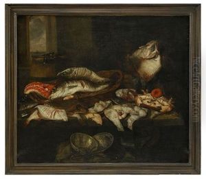 Stilleben Med Fiskar by Abraham van Beyeren
