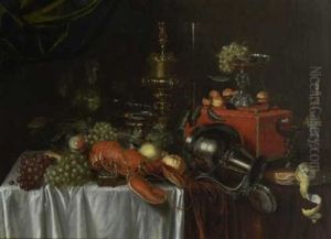 Prunkstillleben Mit Hummer by Abraham van Beyeren