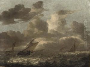 Shipping In Choppy Waters by Abraham van Beyeren