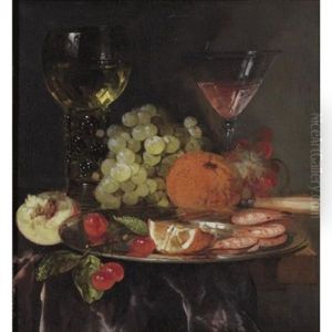 Still Life With Wine Glasses by Abraham van Beyeren