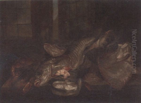 Fish On A Ledge Before A Window - view 1