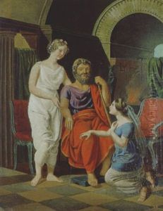 Thetis Bittet Vulkanus Um Waffen Fur Ihren Sohn Achilles by Ludwig Beyfuss