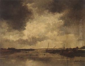 Polder Landscape by Julia Mathilda Anna Catharina (Tilly) van Beyma