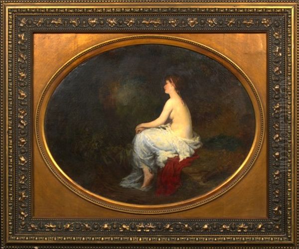 Classical Maiden In An Arcadian Landscape - view 1