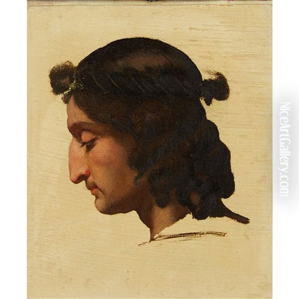 Head Of A Man - A Sketch - view 1