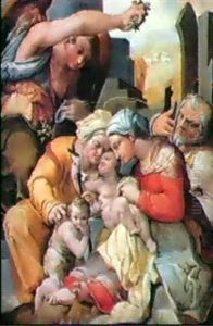 La Sainte Famille Avec Sainte Elisabeth, Le Petit Saint Jean Baptiste Et Un Ange by Giovanni Francesco (il Nosadella) Bezzi