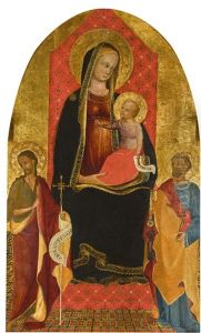 Madonna And Child Flanked By Saint John The Baptist And Saint Peter