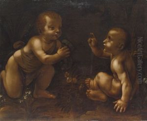 The Meeting Of Christ And The Infant Saint John The Baptist by Andrea Bianchi