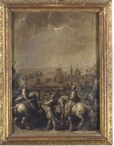 King Louis Vii Of France And Amedeo Iii, Count Of Savoy, With The Christian Army Before Damascus