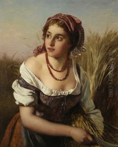 A Girl Harvesting