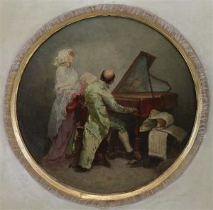 The Music Lesson by Mose Bianchi