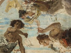 Study For A Ceiling Fresco by Mose Bianchi
