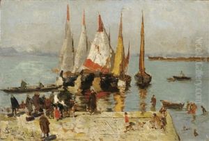 Bateaux Sur La Lagune, Venise