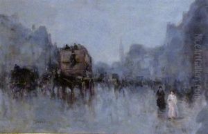Scene De Boulevard A Paris Scene De Boulevard A Paris