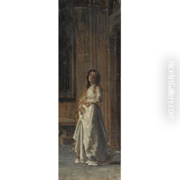 Figura Femminile In Una Chiesa - view 1