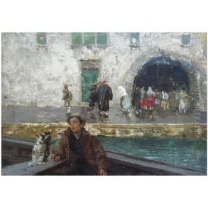 Venetian Boatboy (+ Portrait Of A Lady, Verso) Venetian Boatboy (+ Portrait Of A Lady, Verso)