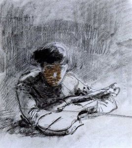 Il Violinista by Mose Bianchi