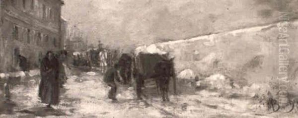 Winter Street Scene - view 1