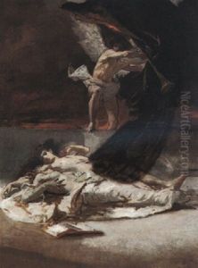 The Guardian Angel by Mose di Giuseppe Bianchi