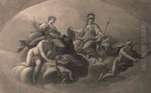 The Judgement Of Paris by Pietro (il Creatura) Bianchi