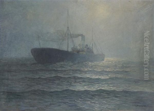 Untitled - Freighter Ship At Sea - view 1